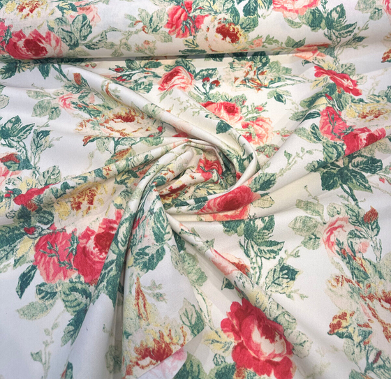 Waverly Apple Hill Blossom Floral Drapery Upholstery Fabric 