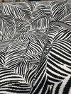 Sunbrella Adventure Tropical Black White Reversible Outdoor Fabric By the yard