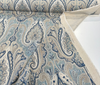 Waverly Set The Mood Damask Indigo Blue Upholstery Drapery Fabric 