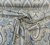 Waverly Set The Mood Damask Indigo Blue Upholstery Drapery Fabric 