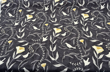  Pindler Sing Song Noir Black Bird Drapery Upholstery Fabric By the Yard