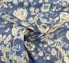 Waverly Adalet Indigo Blue Jacobean Drapery Upholstery Fabric By the Yard