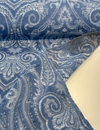 Waverly Clubroom Paisley Damask Prussian Chenille Upholstery Fabric By The Yard