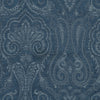 Waverly Clubroom Paisley Damask Prussian Chenille Upholstery Fabric By The Yard