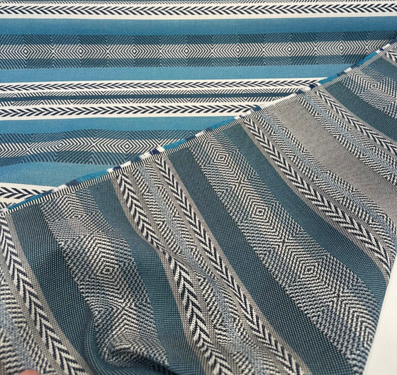 Sunbrella Pindler Mojave Twill Turquoise Outdoor Upholstery Fabric By the yard