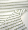 Sunbrella Stitchy Stripe Green Leaf Outdoor Upholstery Fabric By the yard