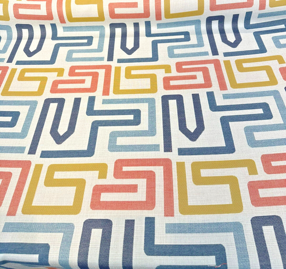 Sunbrella  Labyrinth Fiesta 145994-0002 Outdoor Upholstery Fabric By the yard