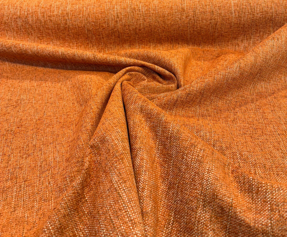 Crypton Performance Chenille Orange Paprika Endure Upholstery Fabric By The Yard