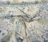 Waverly Zuma Blue Moonstone Floral Linen Drapery Upholstery Fabric By the Yard