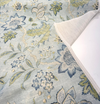 Waverly Zuma Blue Moonstone Floral Linen Drapery Upholstery Fabric