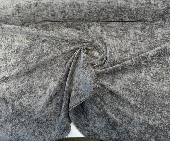 Upholstery High Garden Charcoal Gray Waverly Chenille Fabric