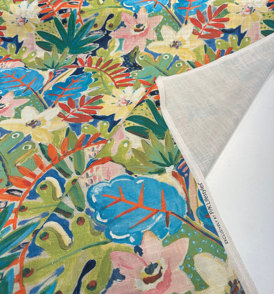 Waverly Thriving Jungle Floral Drapery Upholstery Fabric By the Yard