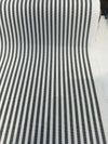 Sunbrella Two Tone Black Ticking Look Stripe Outdoor Upholstery Fabric By The Yard