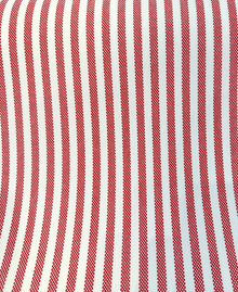  Sunbrella Two Tone Red Salsa Ticking Look Stripe Outdoor Upholstery Fabric By The Yard