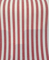 Sunbrella Two Tone Red Salsa Ticking Look Stripe Outdoor Upholstery Fabric By The Yard