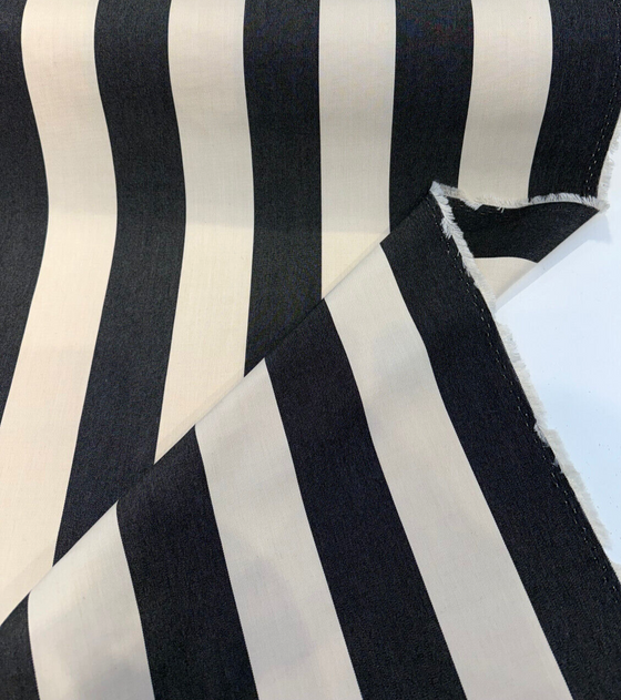 Canopy Stripe Black Sand Sunbrella Performance Outdoor Fabric