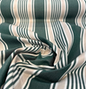 Sunbrella Aspen Green Stripe Performance Upholstery Outdoor Fabric 