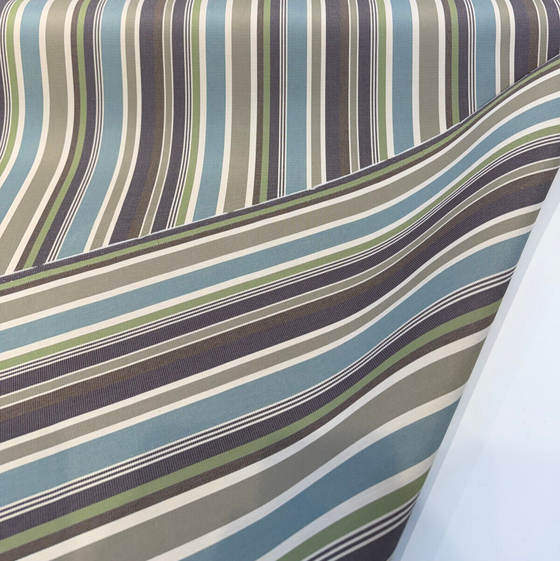 Sunbrella Stripe Brannon Whisper Outdoor 5621-0000 Upholstery Fabric By the yard