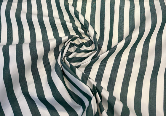 Sunbrella Stripe Mason Forest Green Outdoor Upholstery Fabric By the yard