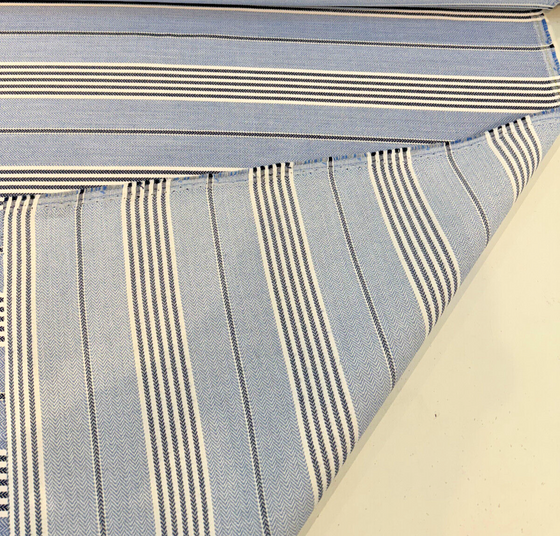 Sunbrella Hansen Sky Blue Stripe Outdoor Performance Fabric