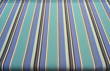  Sunbrella Stripe Dolce Oasis Blue Teal Performance Outdoor Fabric By the yard