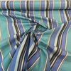 Sunbrella Stripe Dolce Oasis Blue Teal Performance Outdoor Fabric By the yard