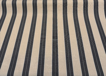  Sunbrella Stripe Berenson Tuxedo Black Performance Outdoor Fabric 