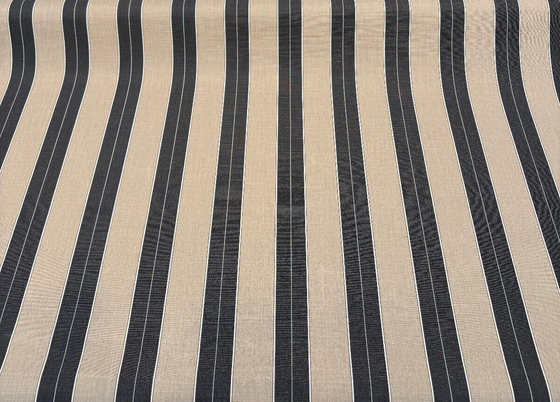 Sunbrella Stripe Berenson Tuxedo Black Performance Outdoor Fabric 