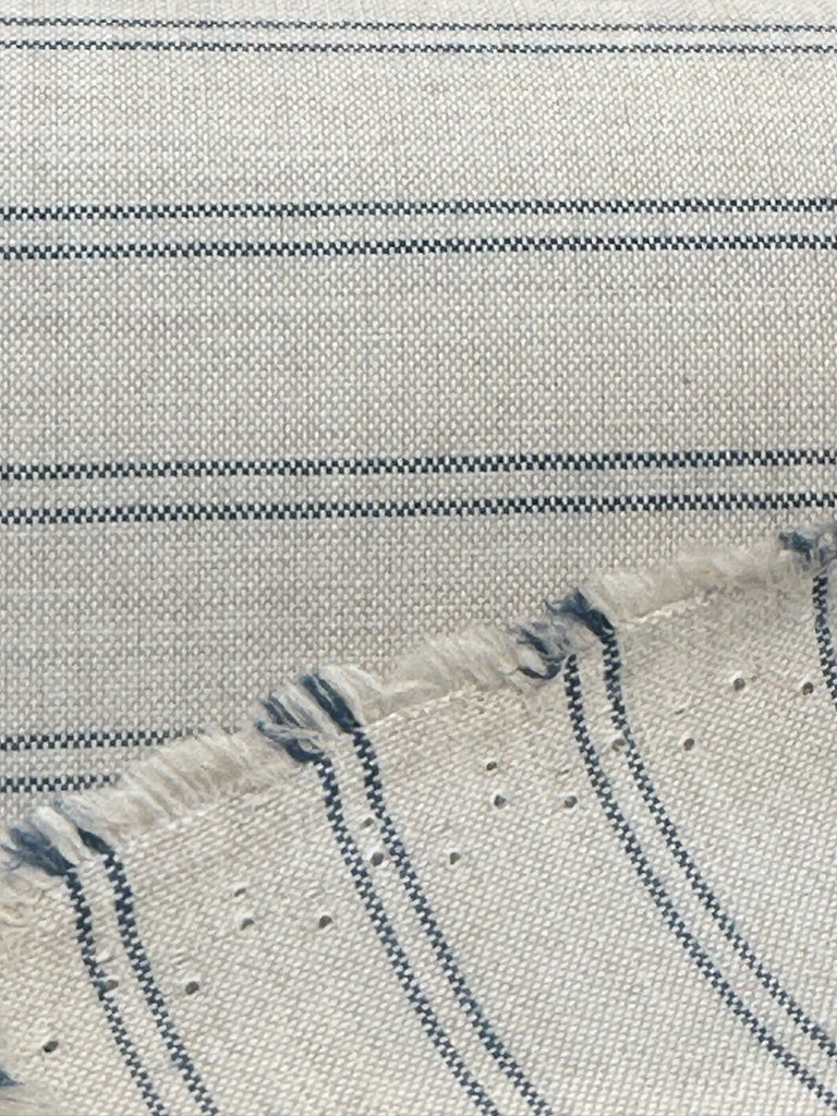 Sunbrella Pinny Denim Blue Stripe 40491-0003 Outdoor Fabric By the yard