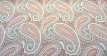  Sunbrella Paisley Royce II Coral Outdoor Upholstery Fabric By the yard