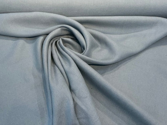 Libeco Belgian Linen Tailored Slate Blue Sanfor Airo Fabric