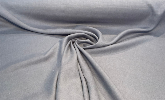 Libeco Belgian Tailored Linen Sanfor Airo Gray Blue Fabric