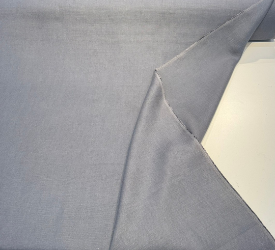 Libeco Belgian Tailored Linen Sanfor Airo Gray Blue Fabric
