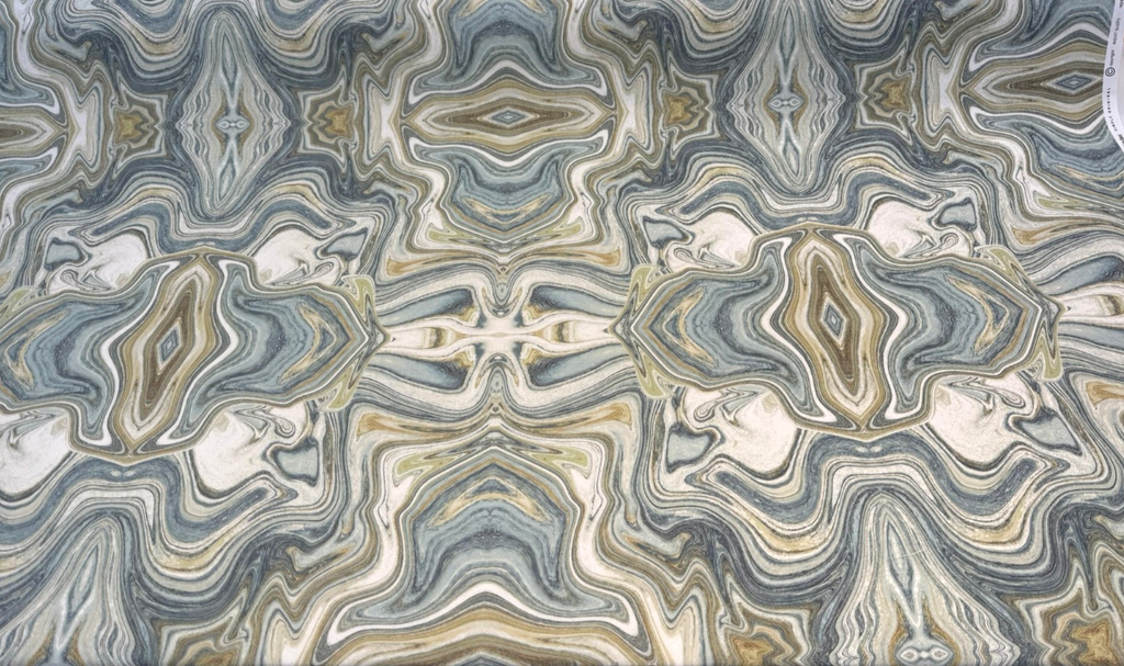 Zendaya Marbled Teal Green Drapery Upholstery Fabric by the yard
