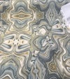 Zendaya Marbled Teal Green Drapery Upholstery Fabric by the yard