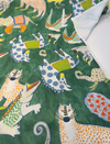 Ziba Green Hullbaloo Cotton Drapery Upholstery Fabric by the Yard