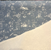 Blue Floral Toile Scenic Cotton Drapery Upholstery Fabric By The Yard