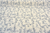 Floral Toile Scenic White Blue Cotton Drapery Upholstery Fabric