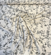 Black White Toile Floral Scenic Cotton Drapery Upholstery Fabric By The Yard