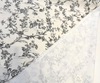 Black White Toile Floral Scenic Cotton Drapery Upholstery Fabric By The Yard
