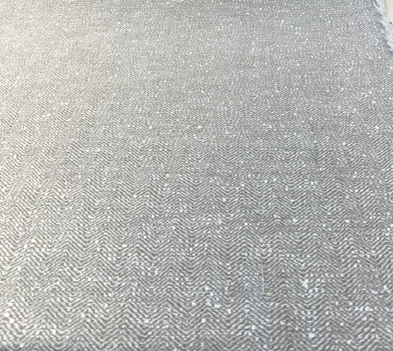 Sunbrella Boucle Vincent Gray White Cloud Outdoor Upholstery Fabric By the yard