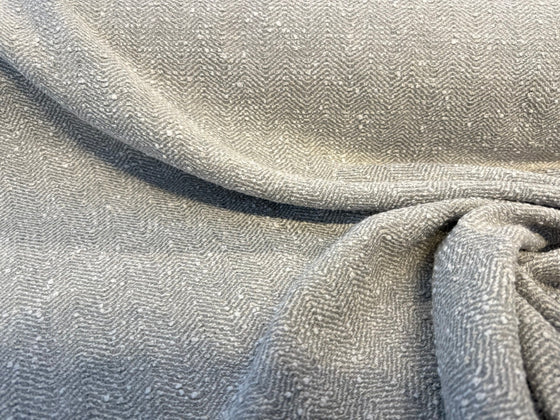 Sunbrella Boucle Vincent Gray White Cloud Outdoor Upholstery Fabric By the yard
