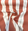 Sunbrella Relate Terracotta Orange Stripe Upholstery Outdoor Fabric