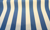 Sunbrella Blue Ivory Stripe Outdoor Upholstery Performance Fabric By the yard