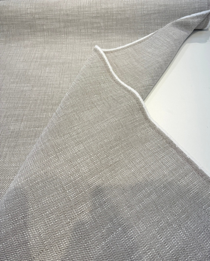 Sunbrella Ellis Birch Beige Outdoor Upholstery Drapery Fabric By the yard
