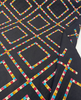 Waverly Beaded Lattice Emb 410513 Jewel Black Embroidered PK Fabric 