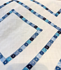 Beaded Lattice Porcelain Blue Emb 410512 Waverly Embroidered Fabric By the Yard