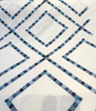 Beaded Lattice Porcelain Blue Emb 410512 Waverly Embroidered Fabric