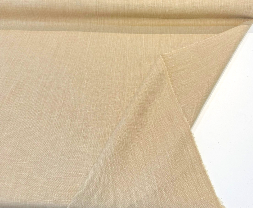 Nelen & Delbeke Belgian Linen Lino Camel Fabric By The Yard PAL01E001