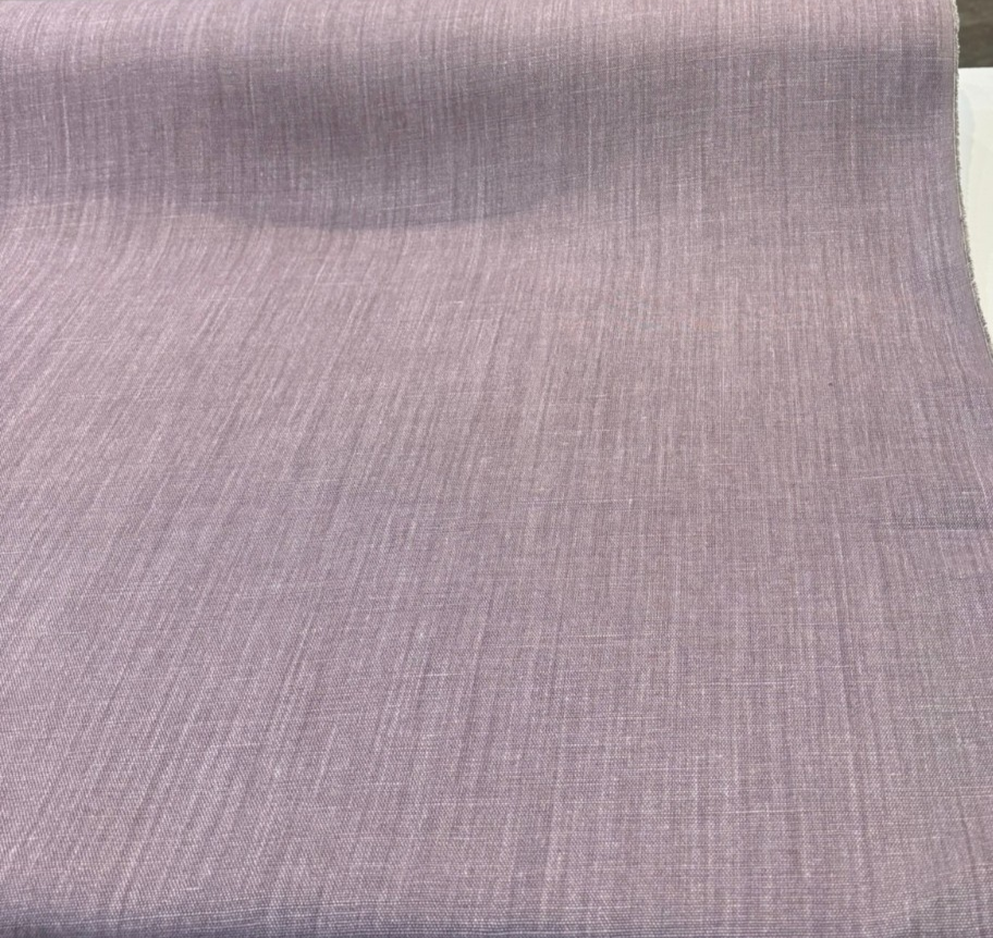 Nelen & Delbeke Belgian Linen Lino Plum Purple Fabric By The Yard PAL01E001